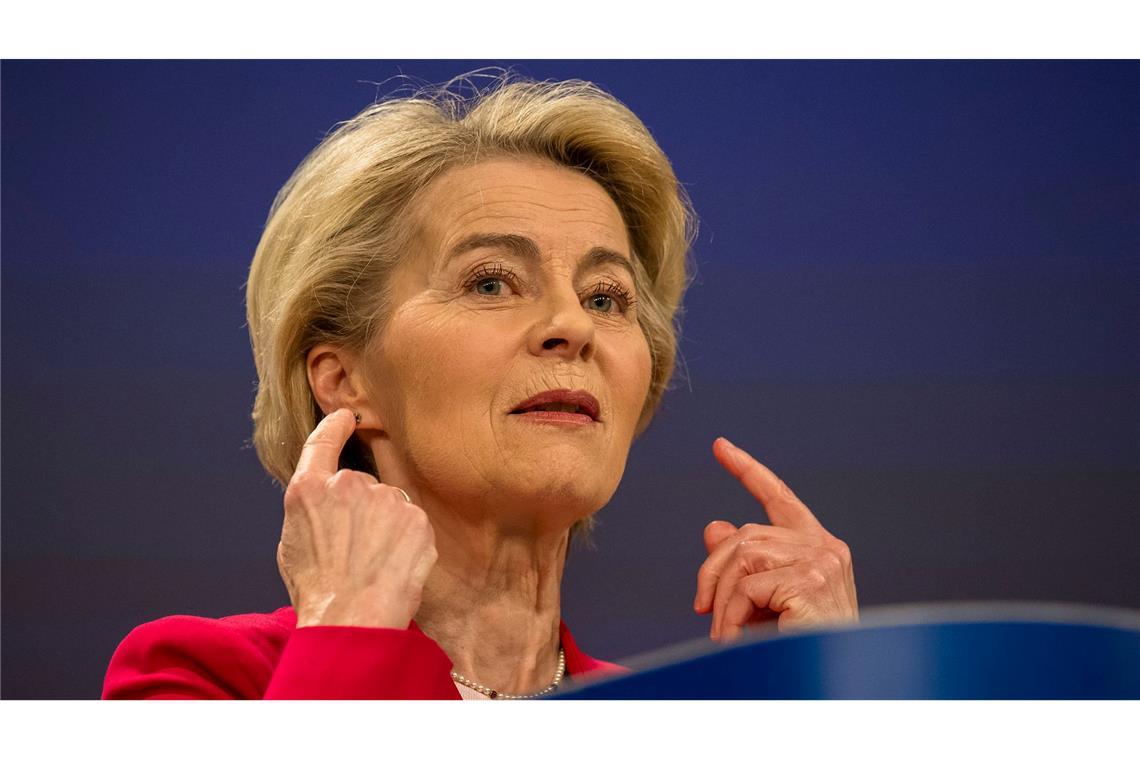 Von der Leyen: Neue US-Zölle werden Pharmaindustrie treffen Ursula von der Leyen will mit US-Präsident Donald Trump verhandeln, hat aber auch Pläne für den Fall, dass er dies nicht will. (Archivbild)