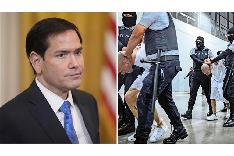 US-Außenminister Rubio verkündet die Freilassung von zehn US-Bürgern, die in El Salvador inhaftiert waren. (Archivbilder)