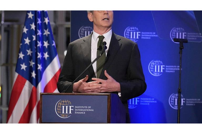 US-Finanzminister Bessent spricht über den Zollstreit mit China.