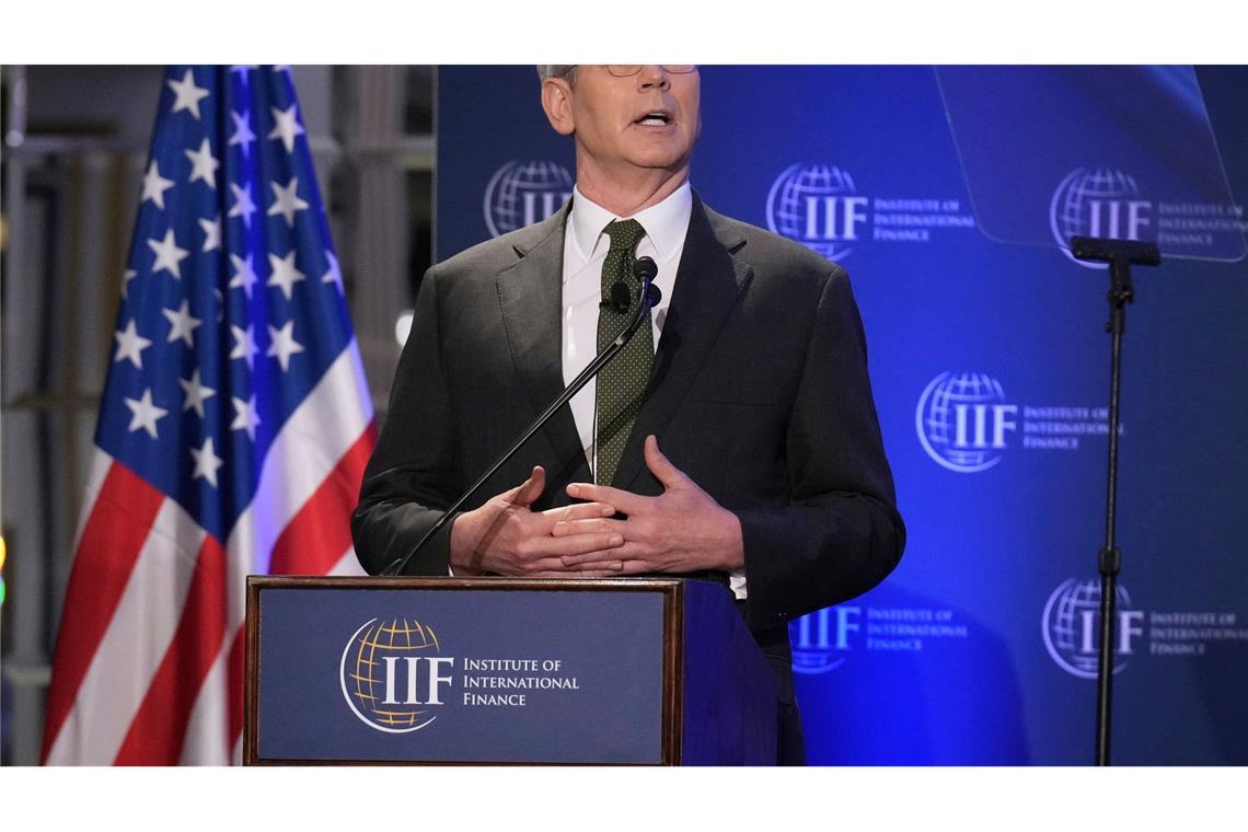 USA und China planen erste Gespräche zu Zöllen in Genf US-Finanzminister Bessent will in der Schweiz mit der chinesischen Seite verhandeln. (Archivbild)