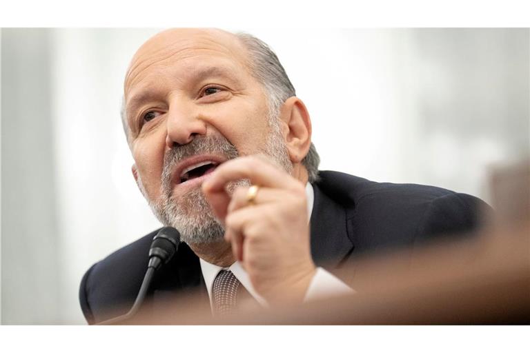 US-Handelsminister Howard Lutnick betont, dass bei den neuen US-Zöllen keine schnelle Kehrtwende zu erwarten sei. (Archivbild)