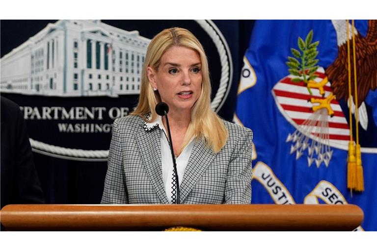 US-Justizministerin Pam Bondi informierte über die tödlichen Schüsse auf die Polizisten. (Archivbild)
