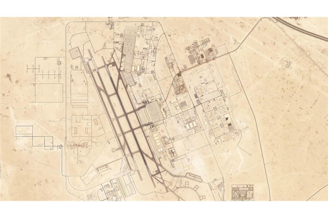 Pentagon: Nach Irans Angriff keine Berichte über Verletzte US-Luftwaffenstützpunkt Al Udeid außerhalb von Doha.