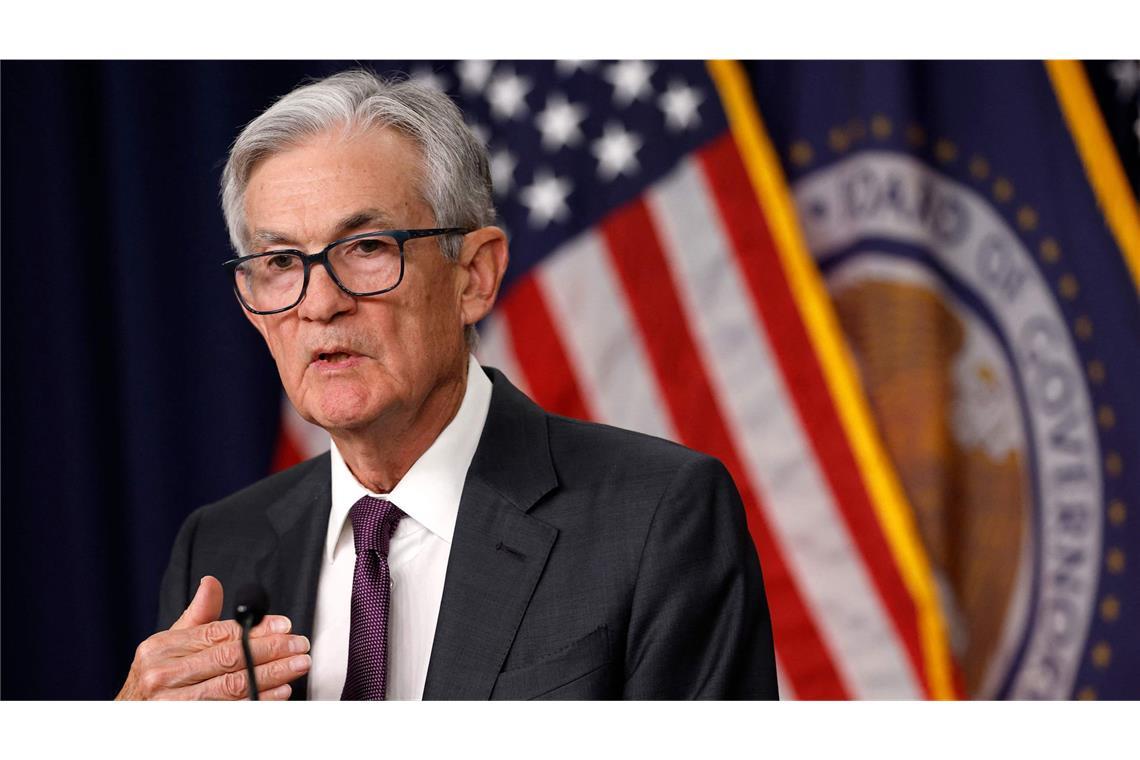 „Unsicherheit hat zugenommen“ – Das sagt die Notenbank zur US-Wirtschaft US-Notenbankchef Jerome Powell stellte am Mittwoch die Prognose vor.