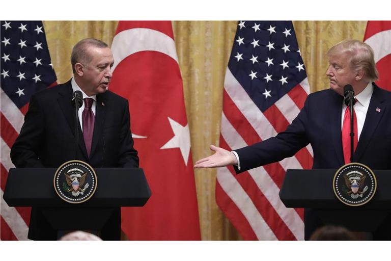 US-Präsident Donald Trum möchte mit seinem türkischen Amtskollegen Erdogan zusammenarbeiten (Archivbild).