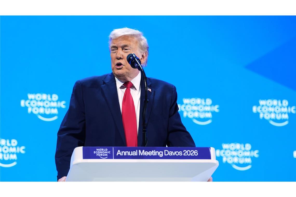 US-Präsident Donald Trump beim Weltwirtschaftsforum in Davos.