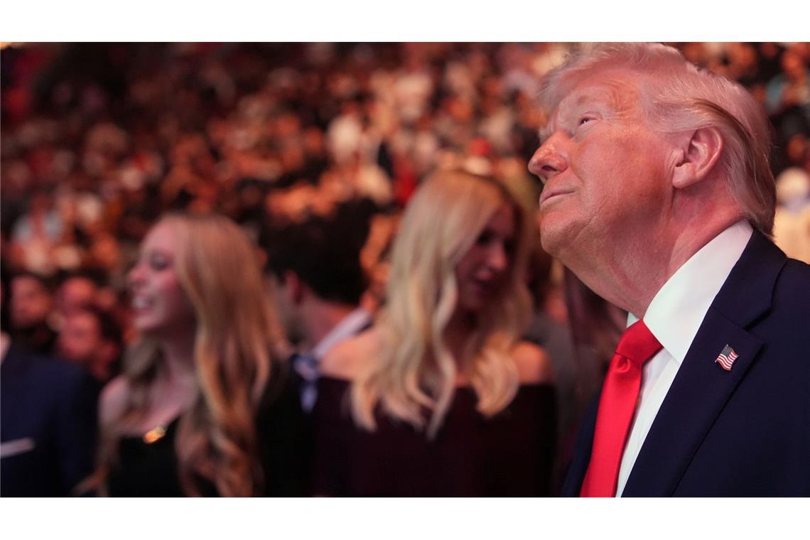 US-Präsident Donald Trump besucht die UFC-Veranstaltung in Miami.