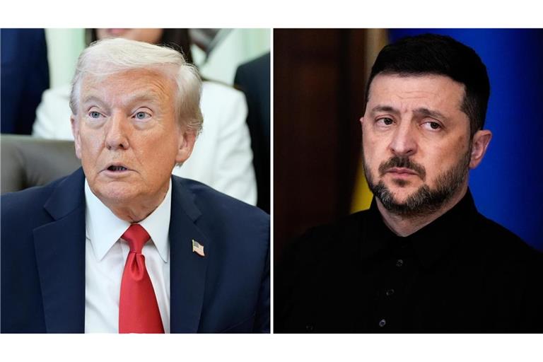 US-Präsident Donald Trump empfängt am Freitag den ukrainischen Staatschef Wolodymyr Selenskyj zu Gesprächen im Weißen Haus. (Archivbilder)