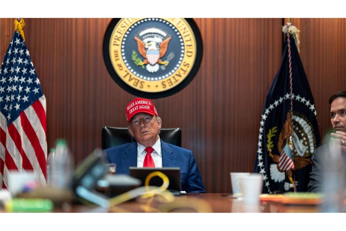 US-Präsident Donald Trump hat den Einsatz am Samstag nach eigenen Angaben live verfolgt. (Archivbild)