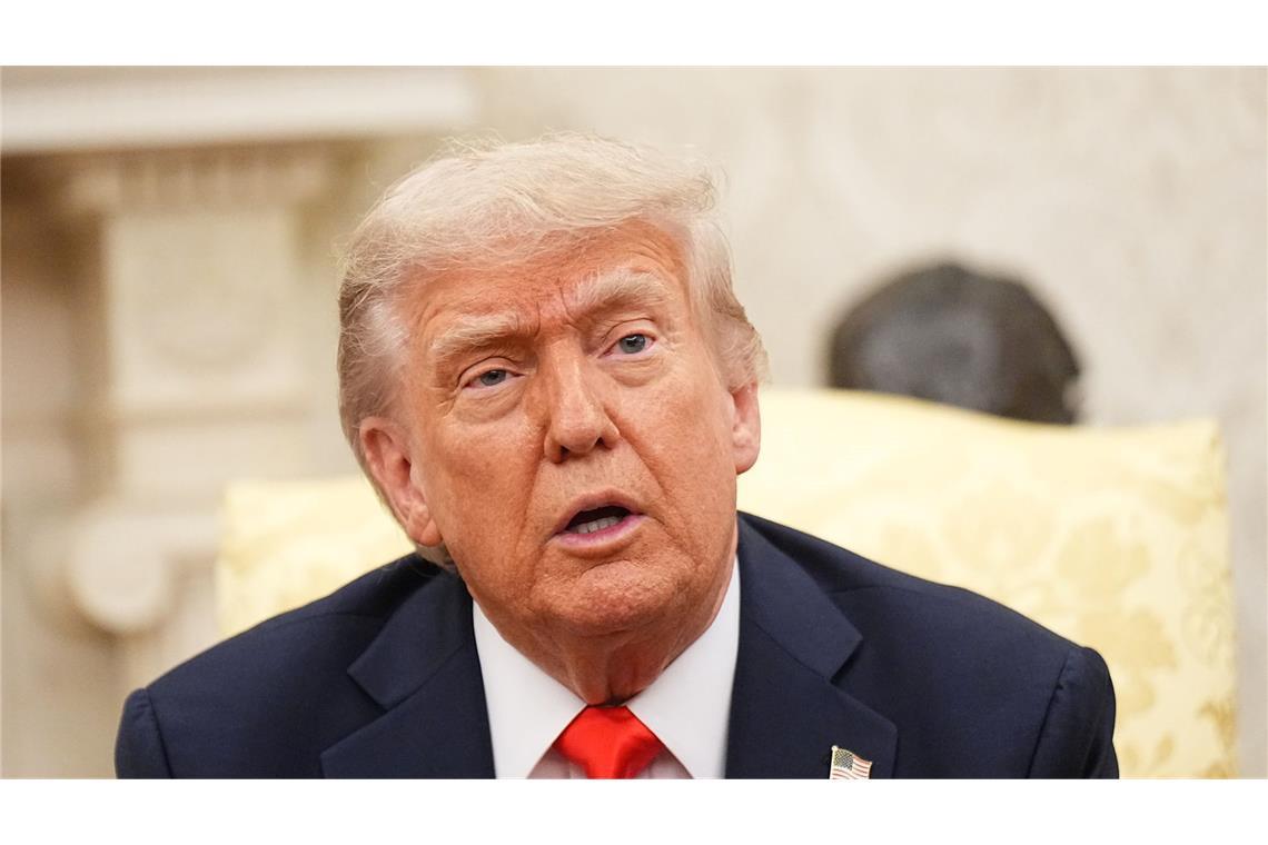 US-Präsident Donald Trump löst mit Zollstreitigkeiten politische Konflikte aus. (Archivbild)