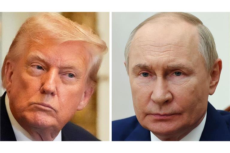 US-Präsident Donald Trump mit Kremlchef Wladimir Putin über ein Ende des russischen Krieges in der Ukraine reden. (Archivbild)
