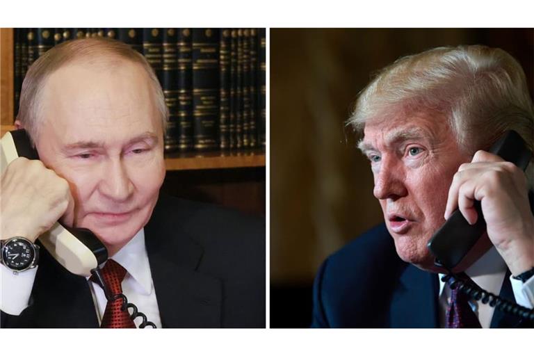 US-Präsident Donald Trump (r.) sprach mit Russlands Präsident Wladimir Putin (Archivbild).
