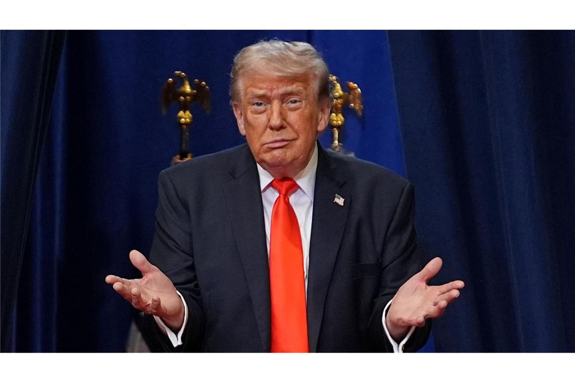 US-Präsident Donald Trump spricht in einer Charter School in Florida.
