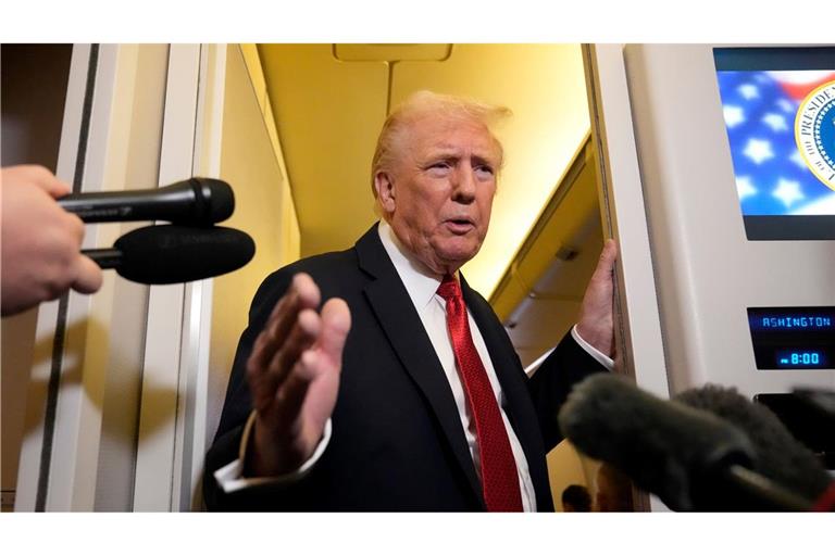 US-Präsident Donald Trump spricht sich für ein Einfrieren des Frontverlaufs aus.