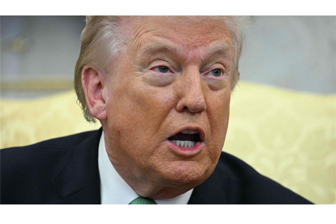 US-Präsident Donald Trump spricht zur Presse. (Archivbild)