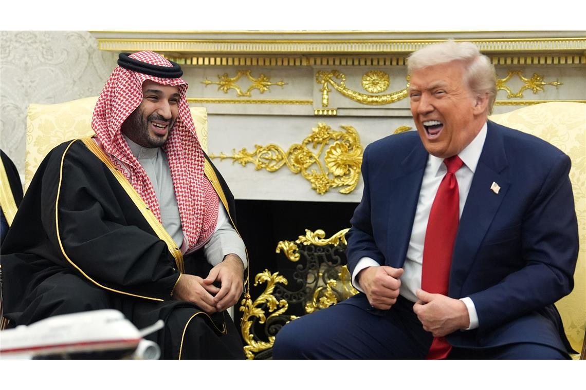 US-Präsident Donald Trump traf den saudi-arabischen Kronprinzen Mohammed bin Salman im Oval Office des Weißen Hauses.