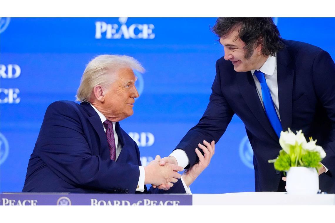 US-Präsident Donald Trump und der argentinische Präsident Javier Milei.