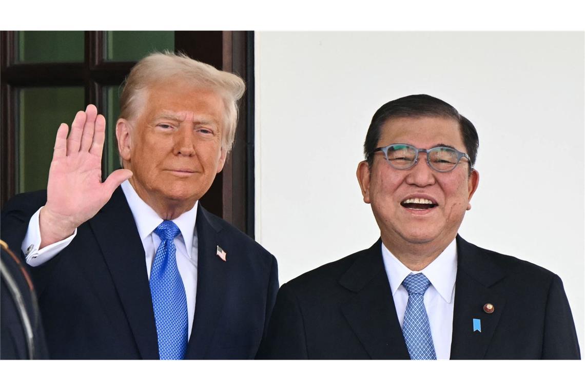 US-Präsident Donald Trump und Japans Regierungschef Shigeru Ishiba. (Archivfoto)