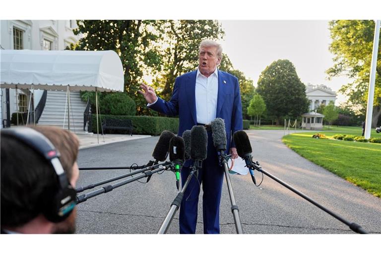 US-Präsident Donald Trump will nach eigenen Worten keine Machtwechsel im Iran erreichen.