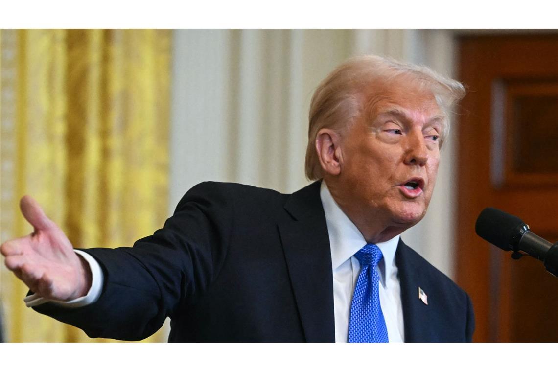 Trump: Palästinenser sollen kein Recht auf Rückkehr in Gazastreifen erhalten US-Präsident Donald Trump will Palästinensern Rückkehrrecht in den Gazastreifen verweigern (Archivfoto).