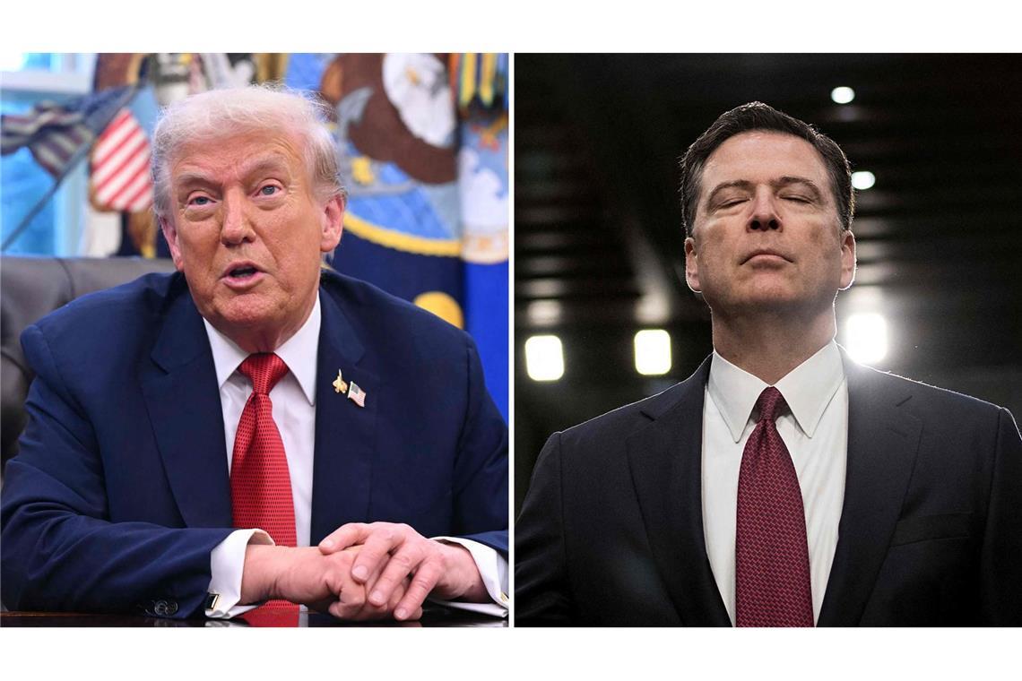Trump feiert Anklage gegen Comey – und kündigt weitere Verfahren an US-Präsident setzt auf weitere Justizverfahren gegen seine Gegner. (Archivbilder)