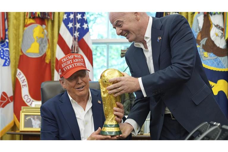 US-Präsident Trump und FIFA-Präsident Infantino.