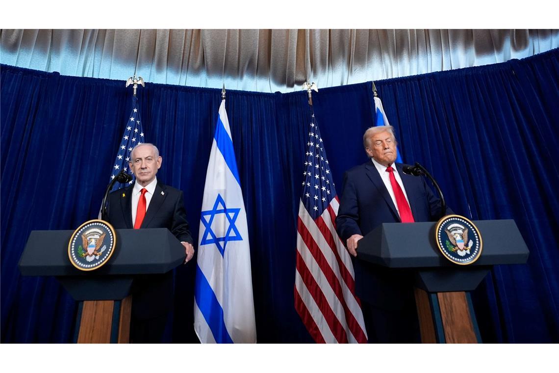 US-Präsident Trump und Israels Premier Netanjahu sehen den Iran weiter als Bedrohung.