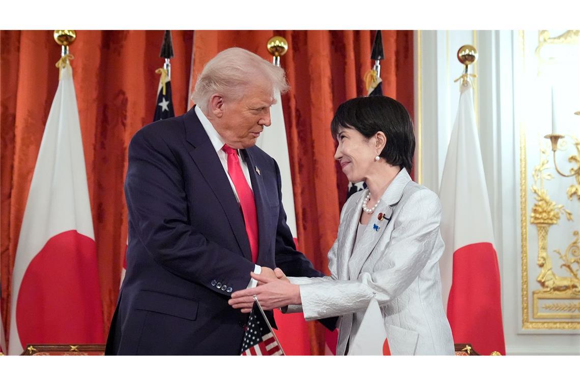 US-Präsident Trump und Japans Regierungschefin Takaichi pflegen ein enges Verhältnis. (Archivbild)