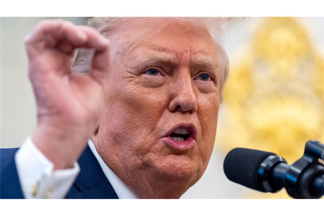 US-Präsident Trump will eine komplette Blockade verhängen. (Archivbild)