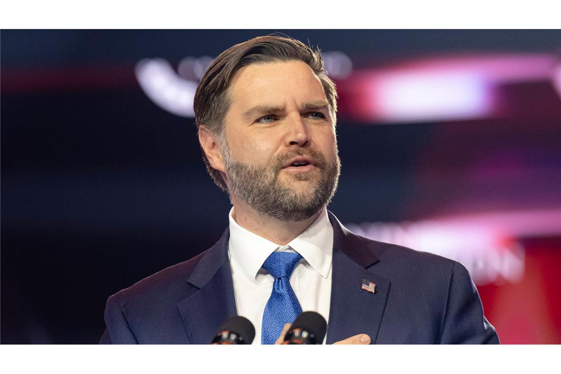 US-Vizepräsident JD Vance lobt die konservativen Errungenschaften der Regierung.