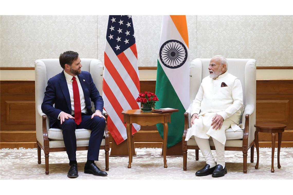 Indien und Pakistan lassen Waffen schweigen US-Vizepräsident Vance und Indiens Premierminister Modi telefonierten einem Bericht zufolge am Freitag wegen der heiklen Lage. (Archivbild)