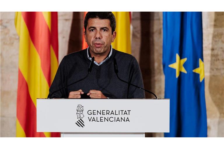 Valencias Regierungschef steht seit den Unwettern in der Kritik.