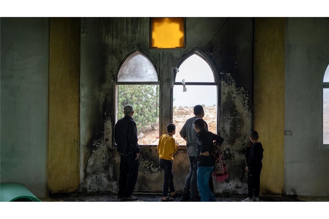 Vergangene Woche setzten radikale Siedler im Westjordanland palästinensischen Berichten zufolge eine Moschee in Brand. (Archivbild)