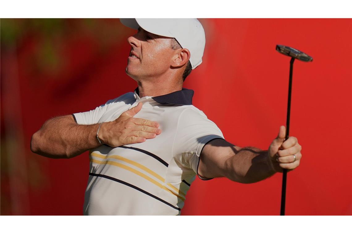 Ryder Cup wieder in Europa: "Feiern als gäbe es kein Morgen" Verlor sein Match gegen Scottie Scheffler, konnte am Ende aber dennoch über den Titel jubeln: Rory McIlroy.