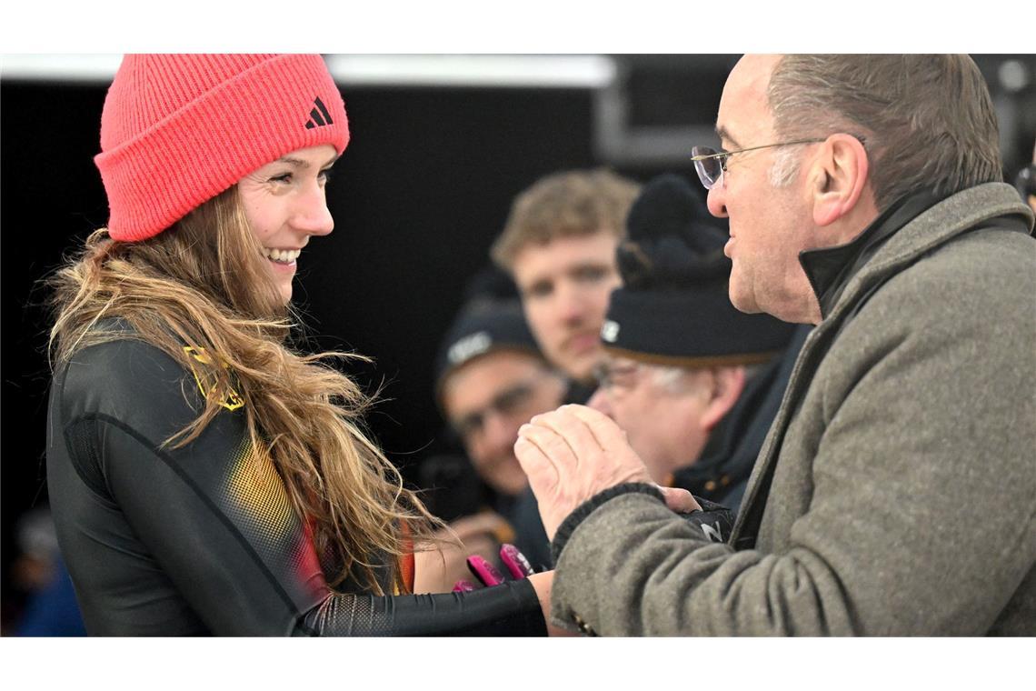 Pistorius feuert an: Laura Nolte im Bob auf Goldkurs