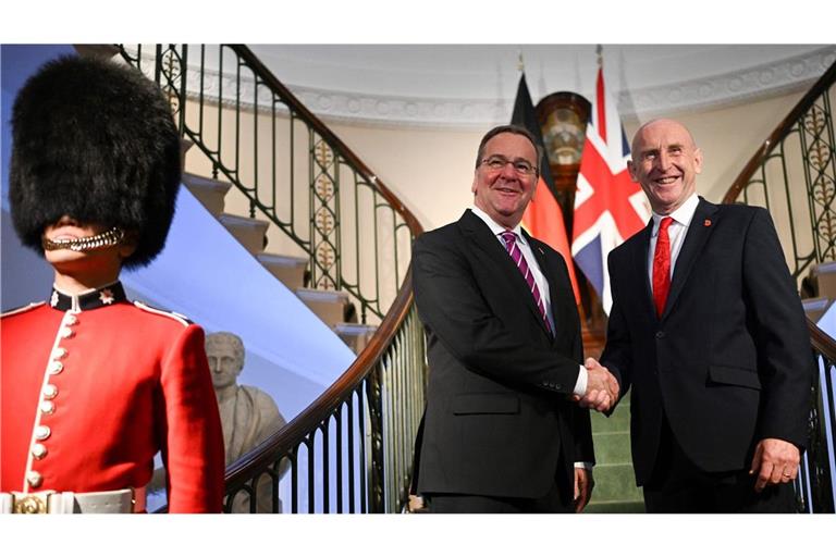 Verteidigungsminister Boris Pistorius traf sich in Berlin  mit seinem britischen Kollegen John Healey.