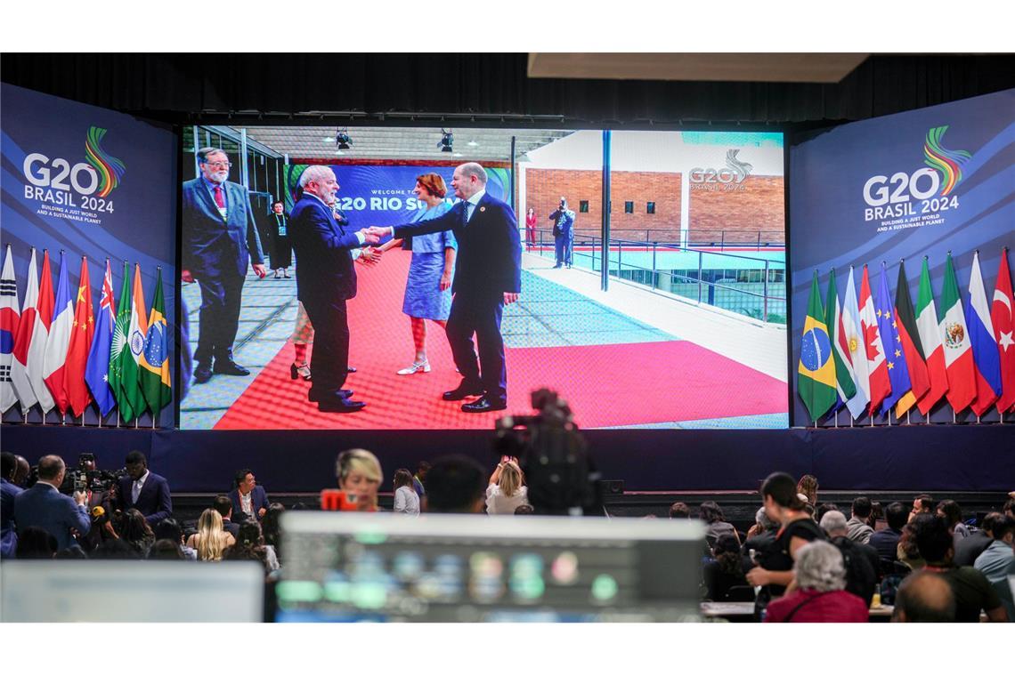 G20-Staaten scheitern an Durchbruch für Klimagespräche Vertreter der G20-Staaten trafen sich zum Gipfel im brasilianischen Rio de Janeiro. (Archivbild)