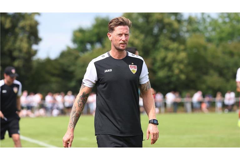 VfB-Athletiktrainer André Flipovic aka Dr. Balkan.