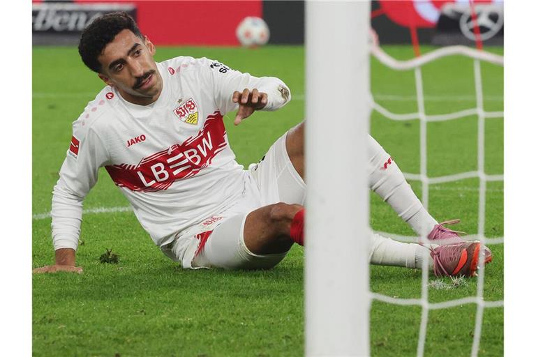VfB-Stürmer Tiago Tomas ist vorerst zum ­Zuschauen verdonnert.