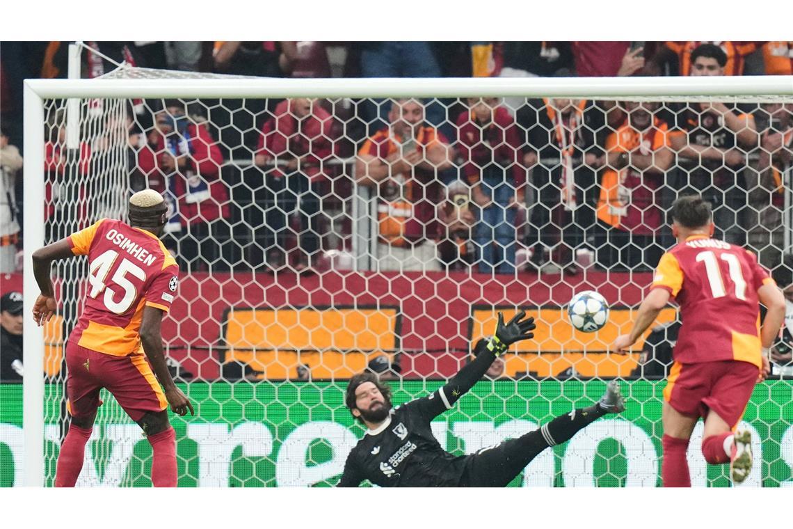 Dreierpack Mbappé: Real gewinnt klar in Kasachstan Victor Osimhen sorgte für die Führung von Galatasaray gegen Liverpool.