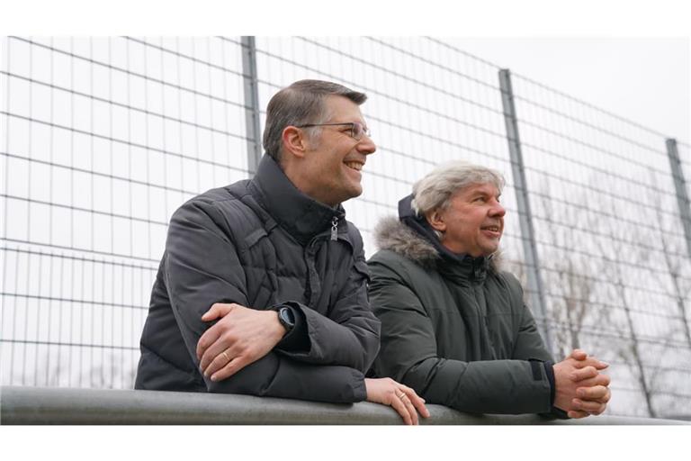 Viel auf den Sportplätzen unterwegs: Die DFB-Vize-Präsidenten Matthias Schöck aus Württemberg und der Badener Ronny Zimmermann (re.).