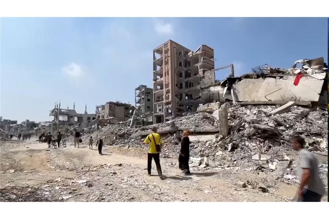 Hamas erklärt Bereitschaft für Waffenruhe im Gazastreifen Viele Gebäude in Gaza wurden während des Krieges vollständig zerstört. Tausende Menschen starben. (Archivbild)