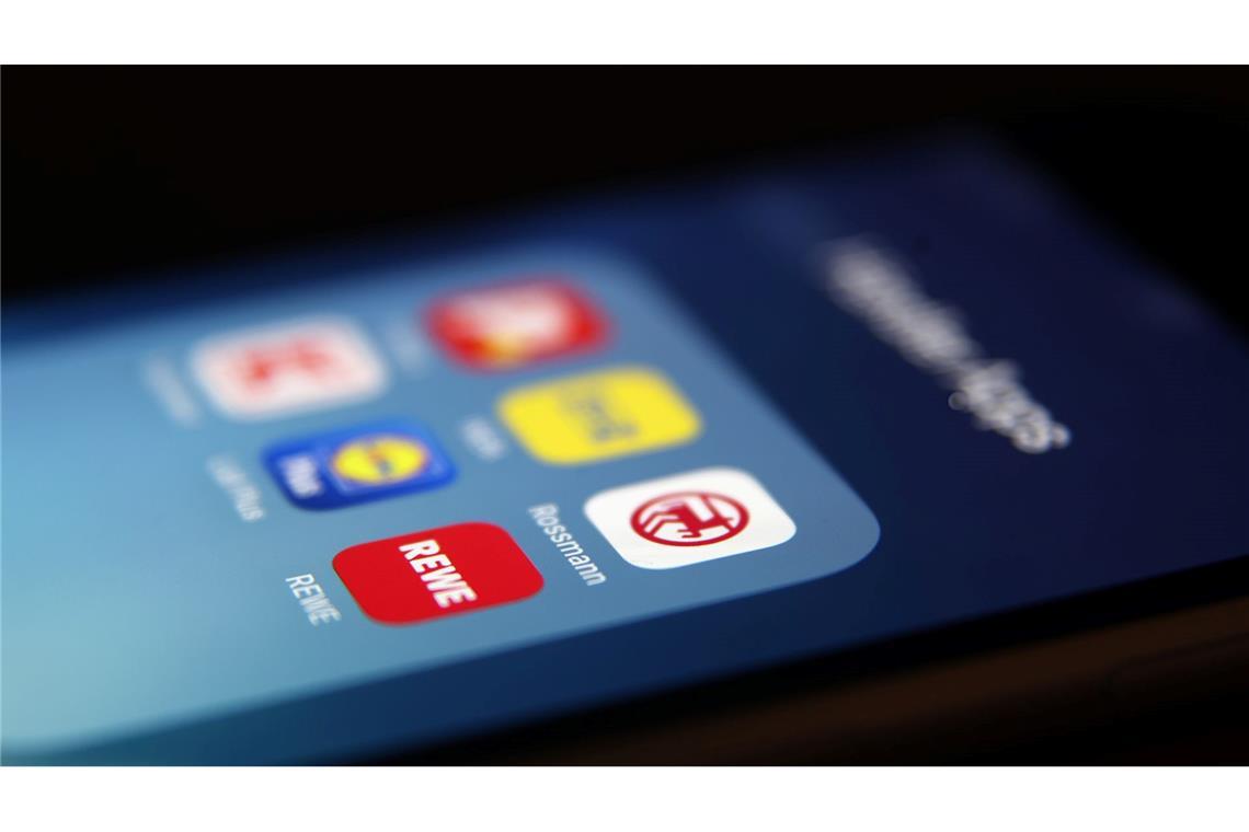 Treueprogramme bei Kunden beliebt Viele Kunden haben mehrere Händler-Apps auf ihrem Handy. (Symboldbild)