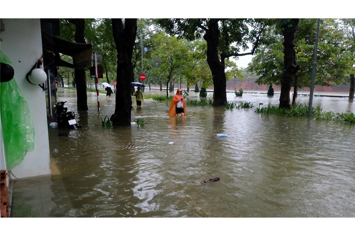 Viele Straßen in Hue standen unter Wasser.