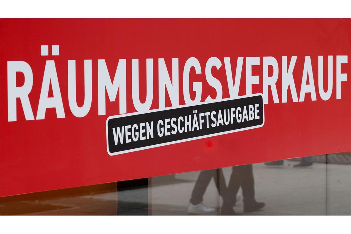Viele Unternehmen müssen in der Wirtschaftskrise aufgeben (Archivbild).