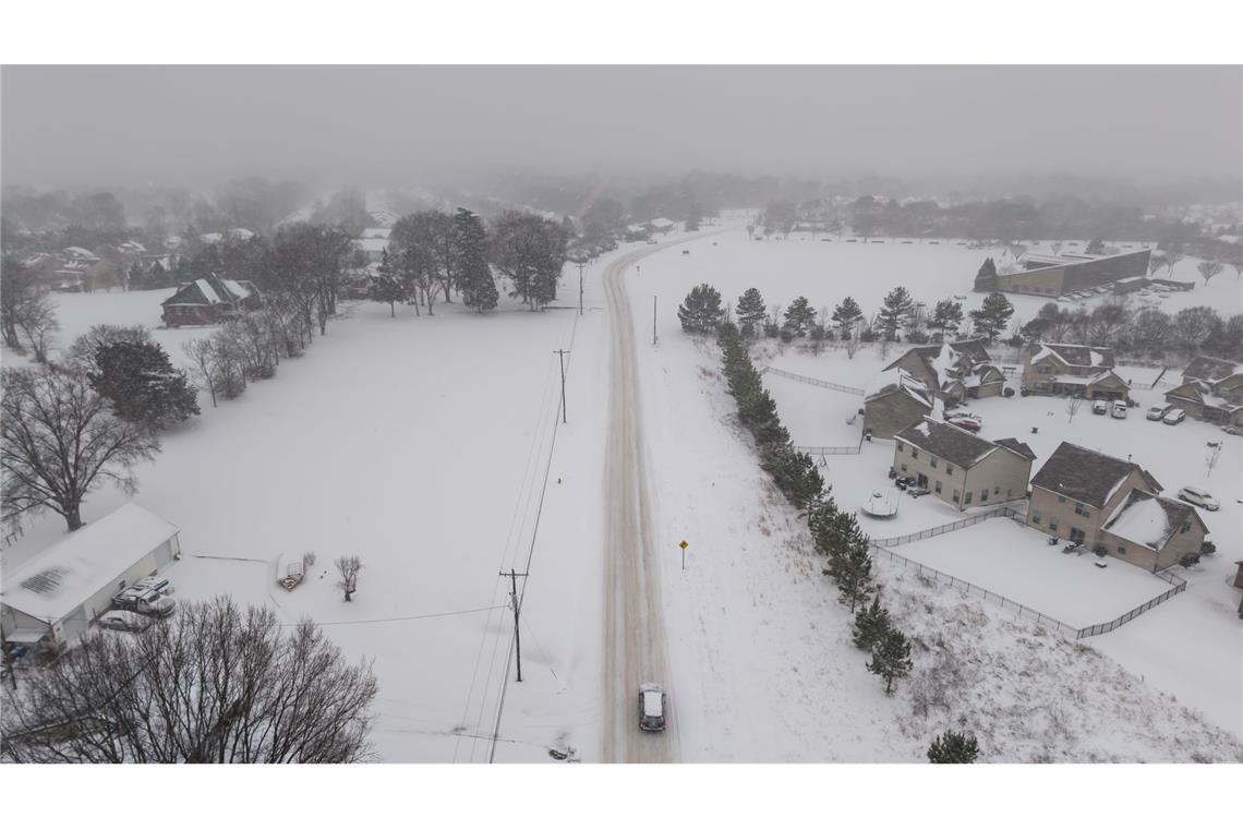 Vielerorts gab es in den USA massive Schneefälle.