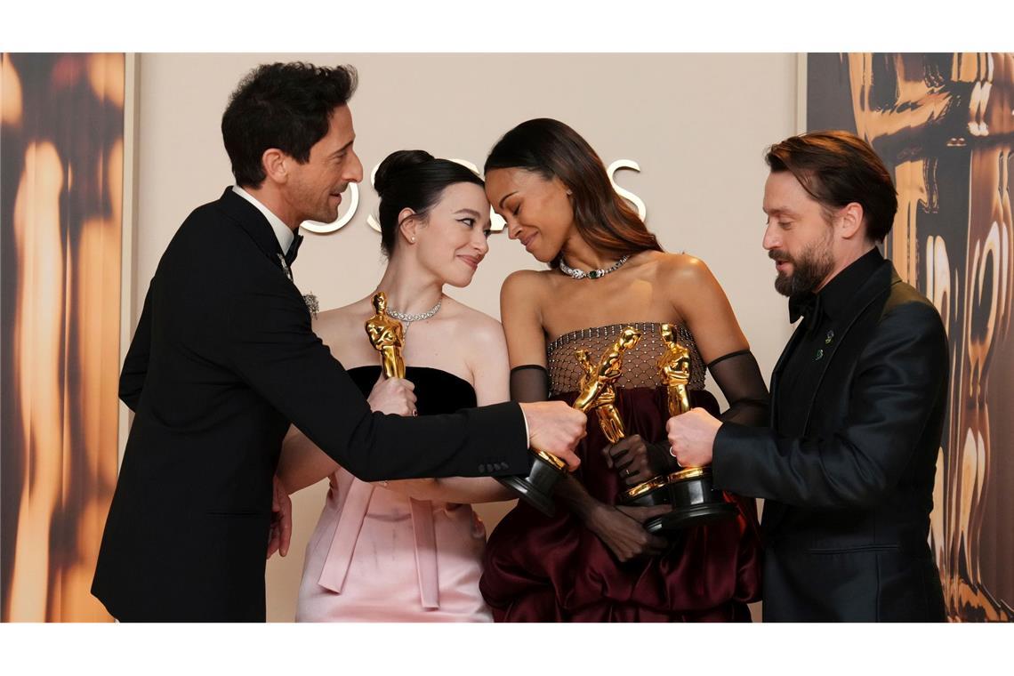 Bilder des Tages Vier auf einen Oscar-Streich
