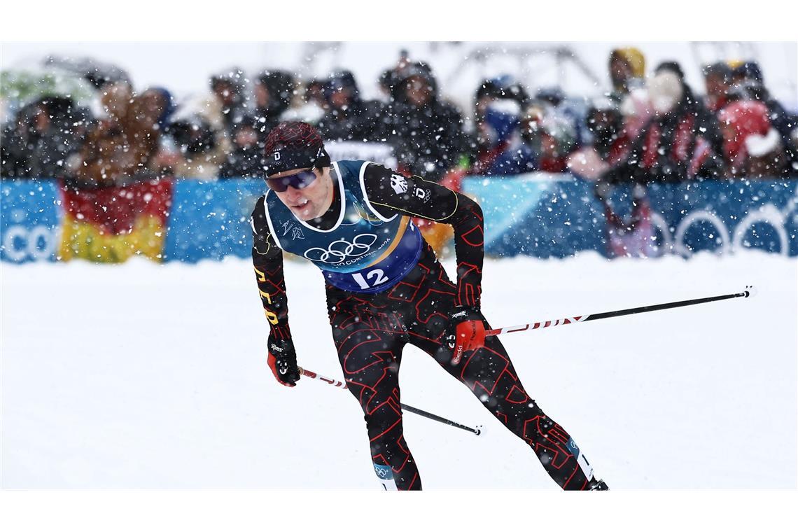 Vinzenz Geiger stürzte im Langlaufrennen.
