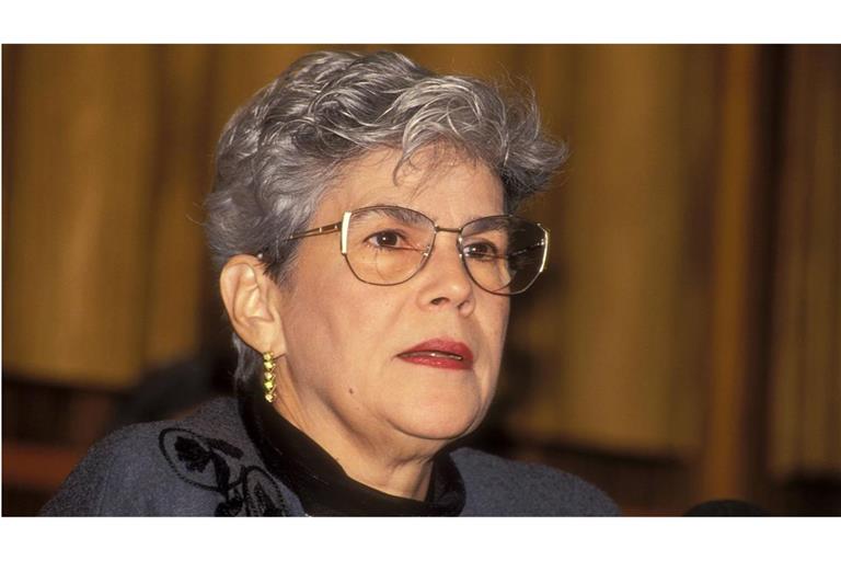 Violeta Barrios de Chamorro im Jahr 1991 (Archivbild).