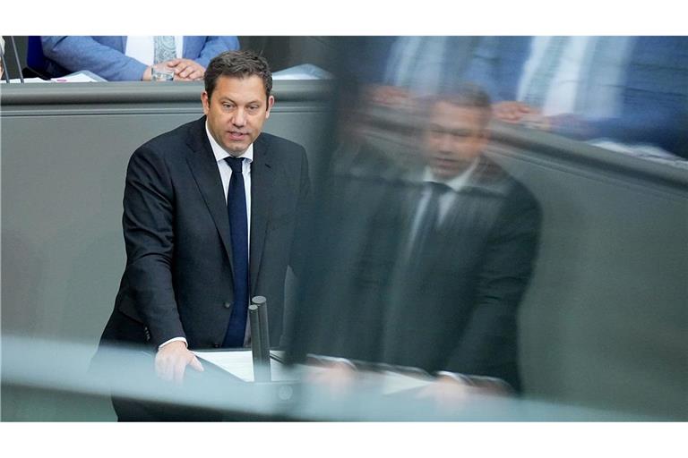Vizekanzler Lars Klingbeil im Bundestag